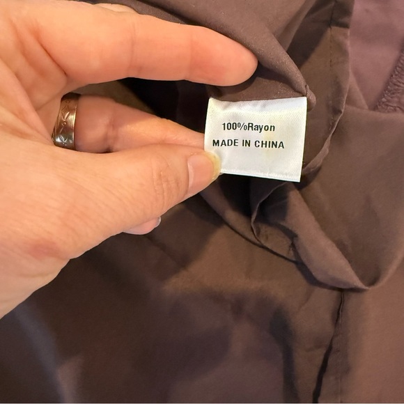 Zesica Elegant Brown Puff Sleeve Dress Size Large - Picture 10 of 10